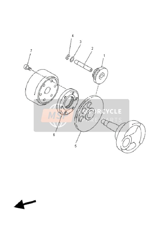 Yamaha YP250RA X-MAX 2011 Starter 2 for a 2011 Yamaha YP250RA X-MAX